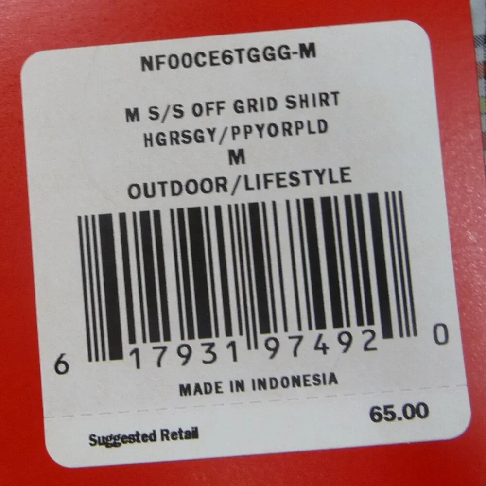 NWT NORTH FACE OFF GRID SHIRT MEDIUM